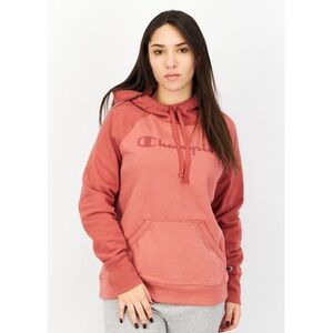 CHAMPION FLEECE HOODED PULLOVER (SANDALWOOD RED)